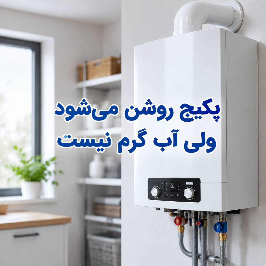 چرا پکیج روشن می‌شود ولی آب گرم نیست؟