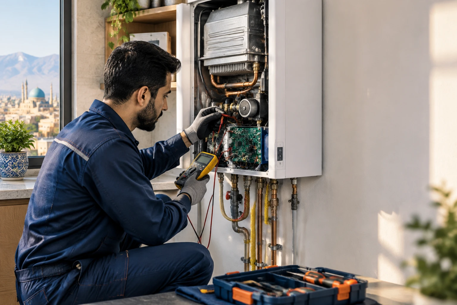 تعمیر پکیج و تعمیرات تخصصی در اصفهان؛ راهنمای مهندسی عیب‌یابی، آنالیز هیدرولیک و احیای قطعات